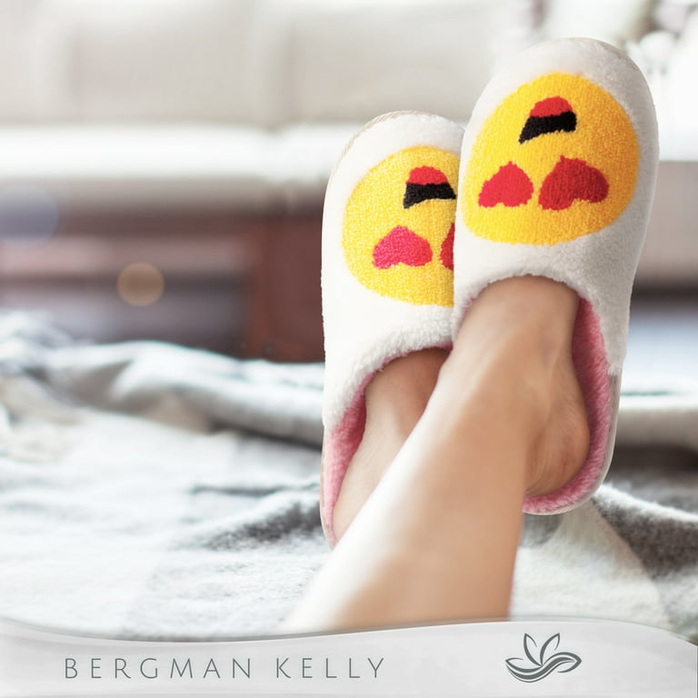 Bergman Kelly Women's Fuzzy Faux Fur Slide Slippers