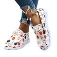 thumbnail image 5 of KEVCHE Halloween Womens Print Lace Up Walking Shoes, Casual Daily Wear Footwear with Comfortable Lightweight Design, Festive Halloween Flat Shoes for Seasonal Party, 5 of 5