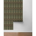 thumbnail image 3 of NextWall Aegean Blue & Clay Deco Dragonfly Peel and Stick Wallpaper, 3 of 7