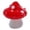 Red, variant on Apeya Red Tiny Glass Mushroom Figurine, Hand Blown Miniature Mushroom Ornament for Fairy Garden, Terrarium, Desk Shelf and Home Decor, 1 in