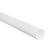 50-Pack: 1.5x9" White Mailing Tubes with Caps, 3-ply Spiral Wound, Durable Construction