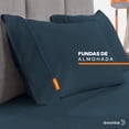 thumbnail image 2 of Fundas de Almohada Lisas Dreamlab, Hipoalergenica, Tamaño Estandar, Color Azul Noche, 2 Piezas, 2 of 6