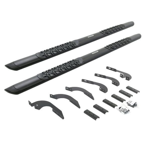 Go Rhino V3443280T V-Series V3 Aluminum Side Steps and Mounting Brackets Kit - Double Cab Only For Toyota 24 Tacoma