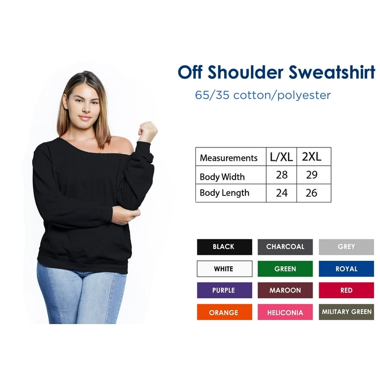 Awkward Styles Off Shoulder Sweatshirt Plus Size Clothing for