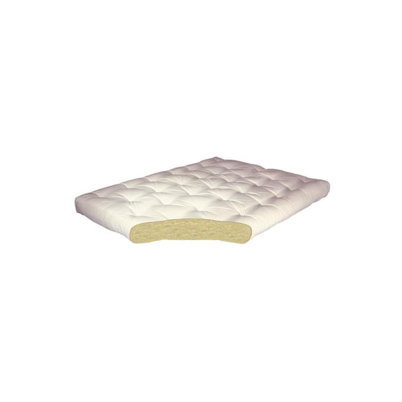 King Size Futon Mattress - 76x80 Inch Cotton Futon Mattress - Firm Comfort Microfiber Mattress - Tan Futon Topper