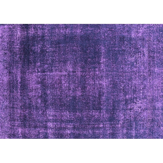 Ahgly Company Indoor Rectangle Oriental Purple Industrial Area Rugs, 6' x 9'