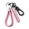 thumbnail image 1 of Car Keychain Pendant Number Plate Automobile Keyring Leather Anti-fingerprint Polishing Pressing Vehicle Key Holder Gift Type 3, 1 of 6