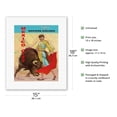 thumbnail image 2 of Mexico City - Bullfight Matador - Western Air Lines - Vintage Airline Travel Poster by José Maria Tuser Vázquez c.1960s - Fine Art Rolled Canvas Print 11in x 14in, 2 of 4