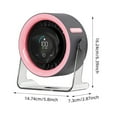 thumbnail image 2 of 100-Speed Mini Desk Fan with Digital Display, Portable Rechargeable Small Fan with Brushless Motor, Adjustable Tilt for Desktop, Office, Bedroom, and Indoor Outdoor Use, 2 of 8