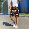 thumbnail image 7 of Kdxio Butterfly Skull Print Mens Sleep Shorts Bottoms Soft Comfy Pajama Wear Pants with Drawstring Pockets, 7 of 7