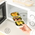 thumbnail image 6 of Yhmxh Stainless Steel Snack Containers, Double-layer Bento Box with 3 Compartment for Adults, Reusable Food Storage Containers with Lids, Leak Proof Metal Bento Lunch Boxes for Office, 6 of 6