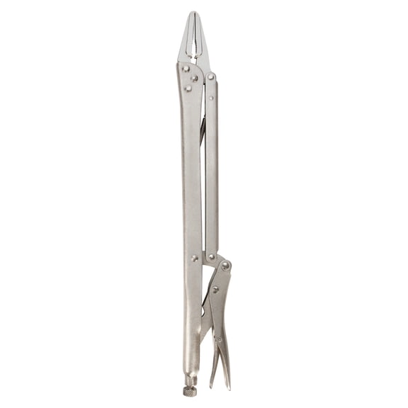 Performance Tool W30776 15-Inch Extended Reach Locking Pliers with Serrated Teeth and Quick Release Lever for Hard-to-Reach Areas and Engine Compartments