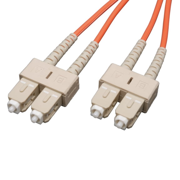 Tripp Lite 15M Duplex Multimode 62.5/125 Fiber Optic Patch Cable SC/SC 50' 50ft 15 Meter - SC Male - SC Male - 49.21ft - Orange
