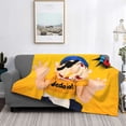 thumbnail image 5 of Lsque Sml Jeffy Print Flannel Throw Blanket, Ultra-soft Blanket for Bed, Couch, Car, Hypoallergenic Anti-pilling blanket-80"x60", 5 of 8