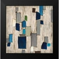 thumbnail image 2 of Dascher, Dennis 12x12 Black Modern Framed Museum Art Print Titled - Blue Squared, 2 of 5