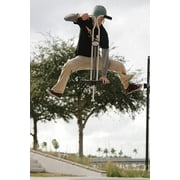 Flybar Super Pogo Pogo Stick for Kids and Adults 14 Years & up Heavy Duty for Weights 120-210 lb. Silver