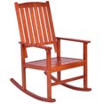 thumbnail image 4 of Set of 2 Wood Rocking Chair Porch Rocker Indoor Outdoor Patio Deck Furniture, 4 of 9