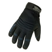Ergodyne X-Large Black ProFlex 817 Thinsulate Lined Cold Weather Gloves With Woven Elastic Cuffs, Padded Back, Neoprene Knuckle Pad, Double Reinforced Amara Palm And Terry Thumb Brow Wipe