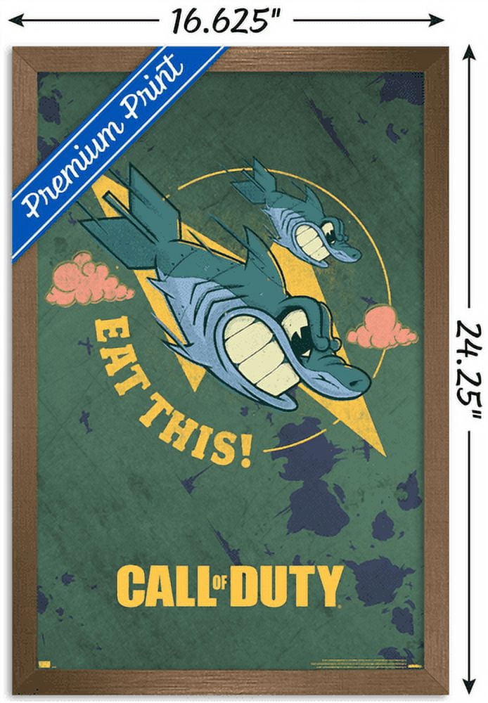 Call of Duty: Vanguard - Eat This Wall Poster, 14.725" x 22.375", Framed
