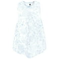 thumbnail image 4 of Hudson Baby Infant and Toddler Girls Cotton Dress and Cardigan Set, Baby Blue Blossom, 9-12 Months, 4 of 5