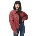 thumbnail image 5 of Women's Casual Corduroy Button Down Long Sleeve Short Jacket Outerwear, 5 of 6