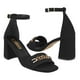 thumbnail image 1 of Sandalias Dama Stylo 3019 Suede Negro, 1 of 4