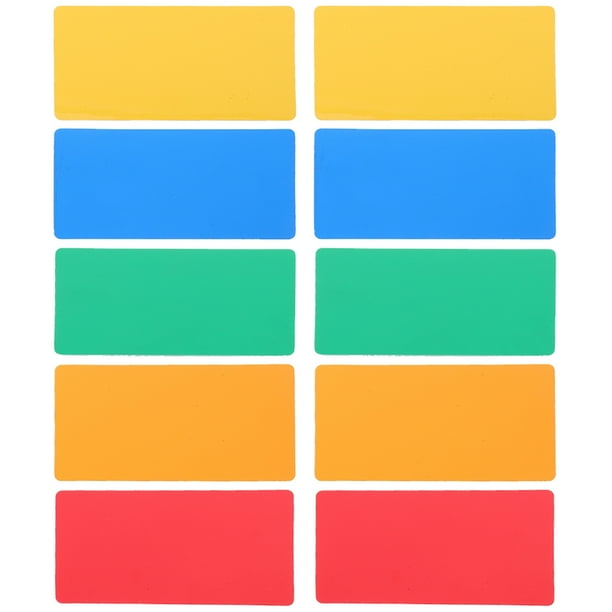 Etiquetas de memorángulos de 10pcs Pegatinas de etiqueta de pantalla coloreadas para la pizarra del aula de almacén