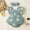 Bluish Grey, variant on Newborn Baby Girl Clothes 100% Cotton Baby Romper Sleeveless Short Jumpsuit Summer Clothes Outfit Set, 0-3 Months