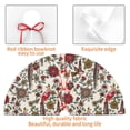 thumbnail image 4 of Yiaed Dark Enchanted Flowers And Birds Print Christmas Tree Skirt , Tree SkirtsTree Mat for Christmas Winter Holiday Indoor Decorations-30", 4 of 7