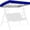 Blue, variant on Patio Swing Canopy Replacement Outdoor Swing Canopy Replacement Top Cover, Waterproof UV Resistant Fabric 210D, 75x47x9 Inch 2 Seater Porch Swing Awning for Garden Patio Backyard