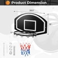 thumbnail image 4 of Resenkos Basketball Hoop,Basketball Stand Rack,Wall Mounted Basketball Set for Kids Teens Adults, 4 of 9