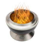 Cuisinart 24” Cleanburn Smokeless Fire Pit with Removable Base for Ash, Portable Wood Burning Outdoor Fireplace, Stainless Steel Smoke Free Outdoor Heater, Enhanced Airflow and Easy Cleanup