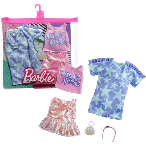 Juego de ropa Barbie Fashions, atuendos de muñeca, incluye