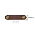 thumbnail image 2 of Leather Cable Tie Leather Cord Organizer 63x16mm Cable Straps Cable Leather Clips Brown, Pack of 10, 2 of 6