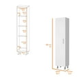 thumbnail image 3 of FM FURNITURE Clarno Tall Storage Cabinet, Single Door with Broom Hangers, 3 of 6