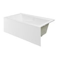 thumbnail image 2 of Claire 60" x 32" Right-Hand Drain Drain Alcove Tub with Corner Apron, 2 of 13