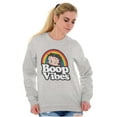 thumbnail image 4 of Betty Boop Cartoon Rainbow Quote Women Crewneck Sweatshirt Brisco Brands S, 4 of 6