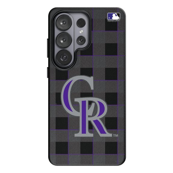Keyscaper Colorado Rockies Plaid Galaxy Magnetic Bump Case