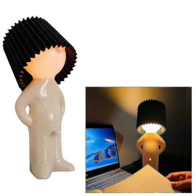 2026 A Little Shy Man Naughty Little Boy Desk Lamp, Small Table Lamp Bedside Night Light