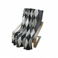 thumbnail image 4 of Geometric Soft Flannel Fleece Blanket, Black and White Symmetrically Aligned Rhombus Diamonds Background, Cozy Plush for Indoor and Outdoor Use, 50" x 60", Grey Pale Grey and Black, by Ambesonne, 4 of 6