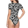 thumbnail image 4 of Naloa Snake Women's Short-Sleeved Onesie, One-Piece Swimsuit for Parties, dates, clubs - XX-Large, 4 of 9