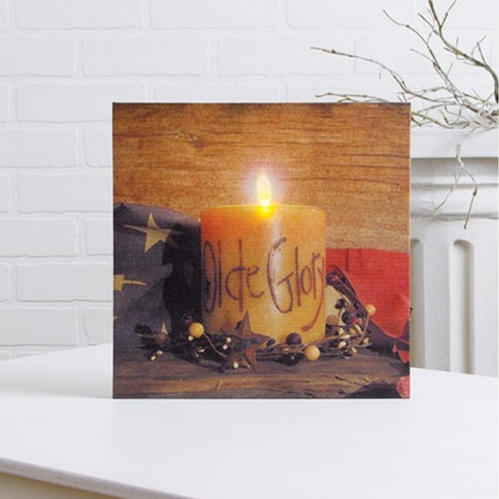 Timeless by Design 73077 - 12 timeless-by-design-73077-12-x-12-x-1-olde-glory-battery-operated-led-lighted-canvas-batteries-not-included-walmart-com