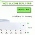 thumbnail image 2 of Cinta de sellado de silicona para impermeabilizar, 45 mm, transparente, 2 of 8