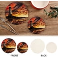 thumbnail image 4 of FREEAMG Sunset Lighthouse Trivets Pot Holders Set of 2 Decoration Potholders for Kitchens Pure Cotton Thread Weave Trivets,Hot Pads for Kitchens,Coasters,Placemats,Spoon, 4 of 7