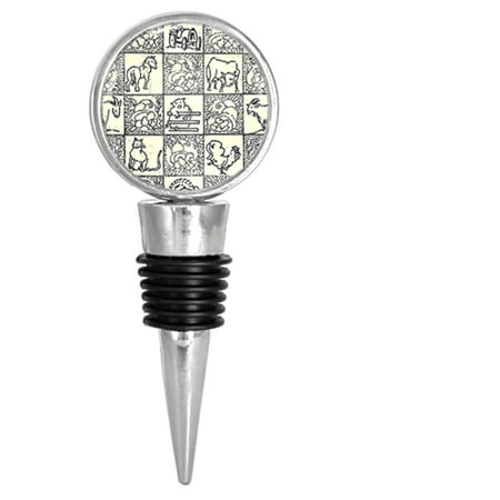 

20 s Art Deco Style Animal Pattern Wine Stopper