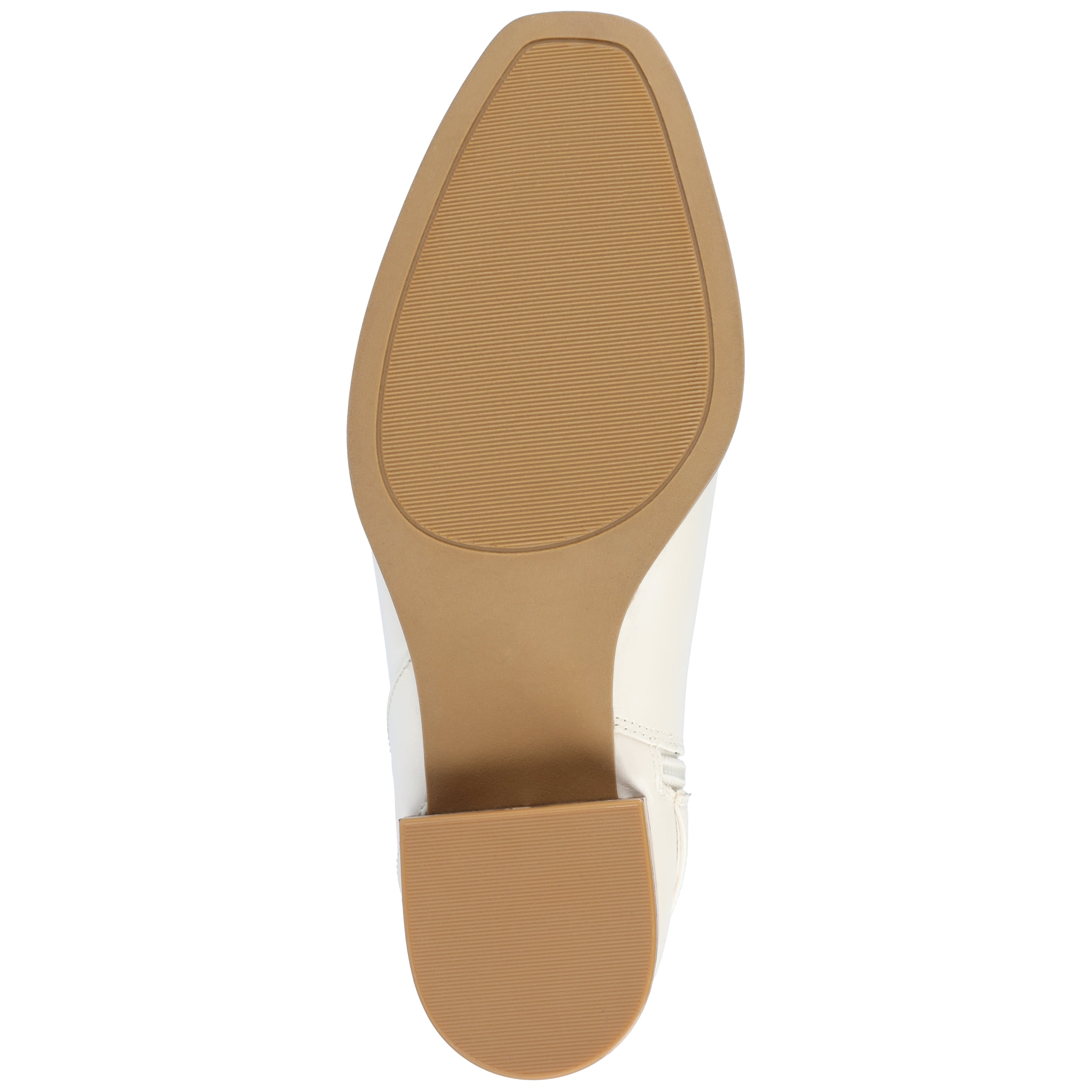 Journee Womens Elley Stacked Block Heel Square Toe Booties