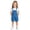 00-Sky Blue391, variant on Oiyii Big Girl's Classic Short Overalls Adjustable Strap Pocket Rompers Summer Wear Jumpsuits,Army Green