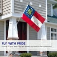 thumbnail image 3 of Anley Fly Breeze 3x5 Ft Georgia State Flag - GA Flags Polyester, 3 of 7