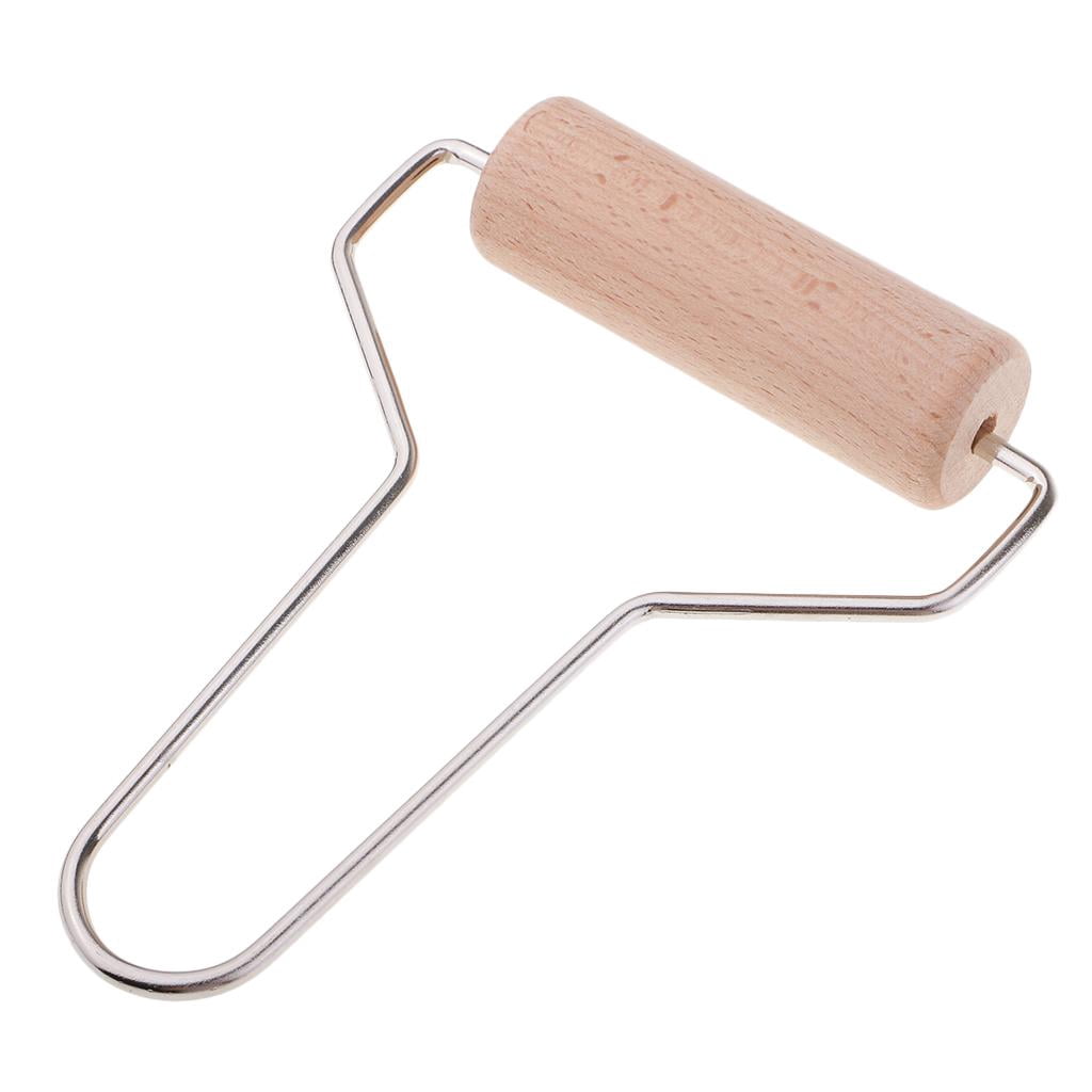 Milageto 2-6pack Wooden Non-Stick Roller Clay Tool Baking for Ceramic Pottery Sculpture 4 Pcs