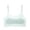X1 Light Green, variant on Soft Training Bras for Girls, Crop Cami First Bra with Adjustable Straps and Pads, Chest Double Lined,Color:White
